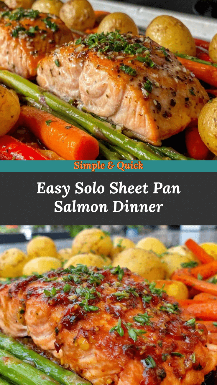 easy solo sheet pan salmon dinner recipe