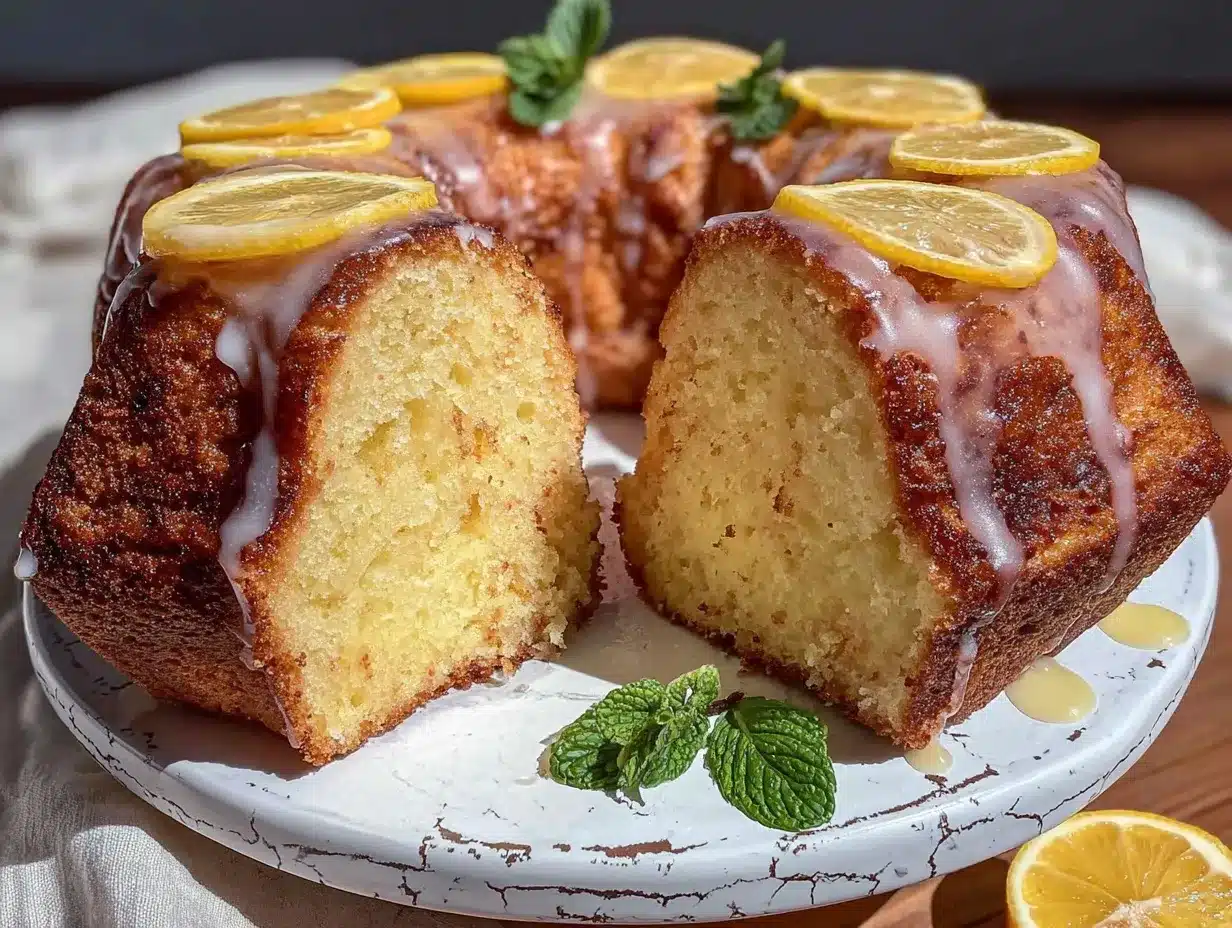 easy zesty semi-homemade lemon cake preparation steps