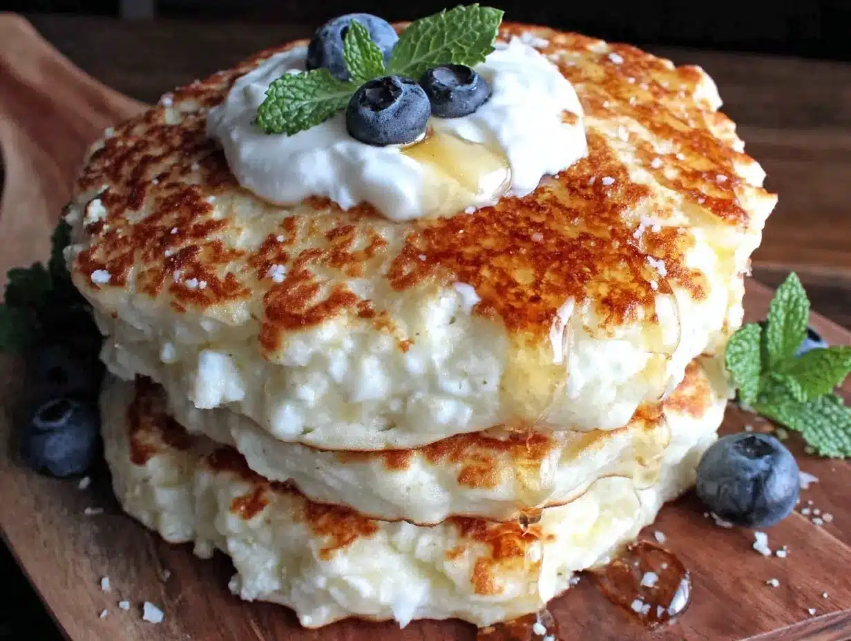 fluffy cottage cheese protein pancakes preparation steps