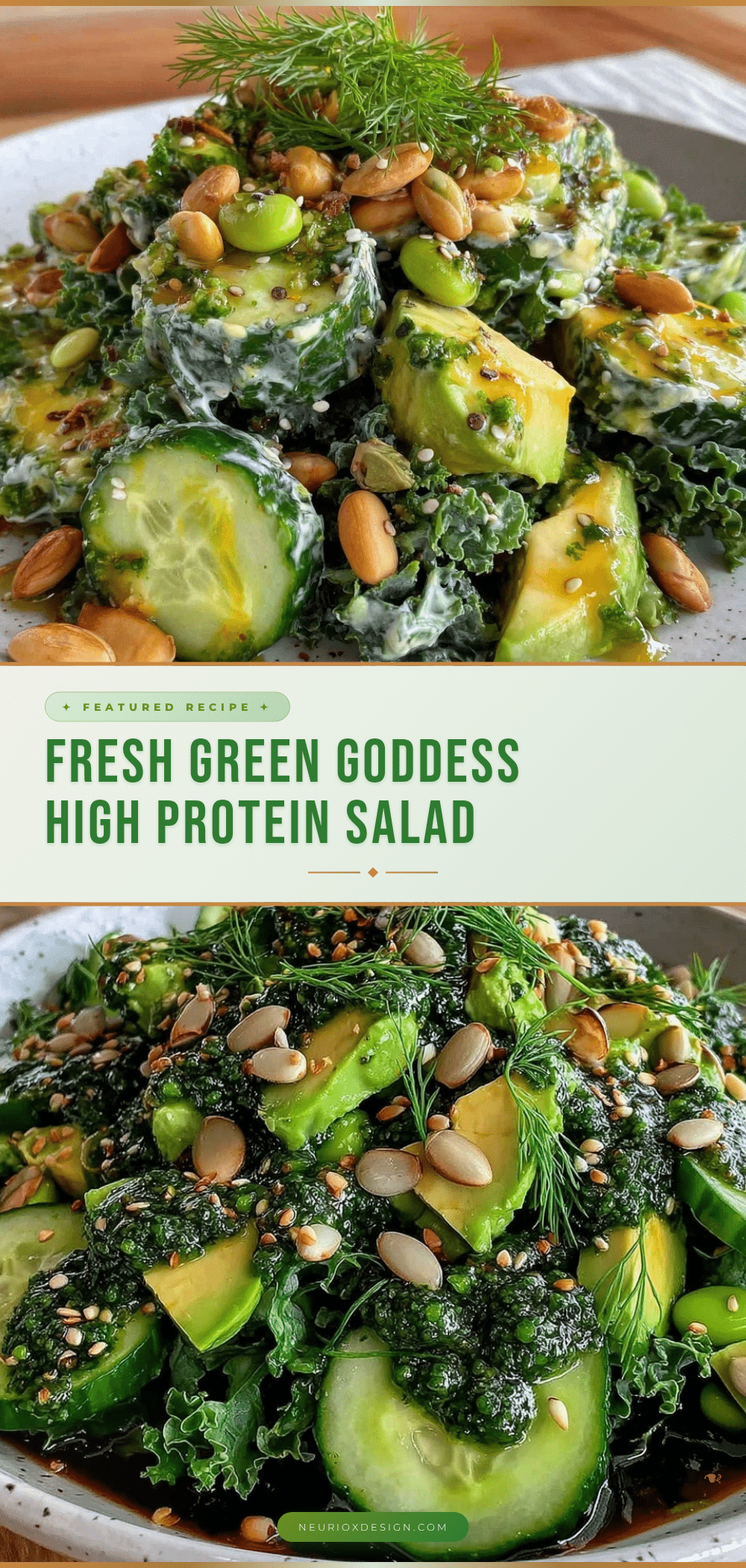 fresh green goddess detox salad recipe