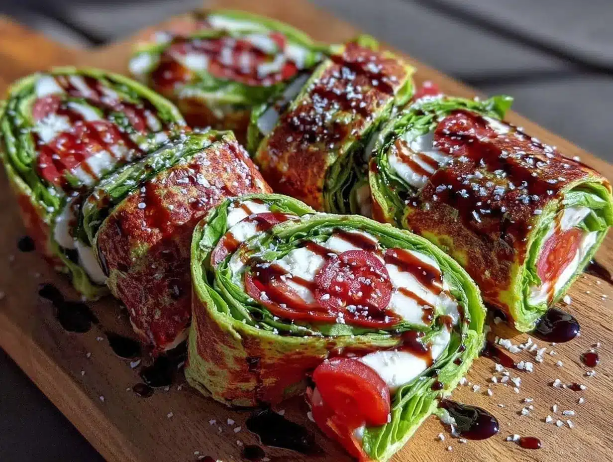 Fresh No-Cook Caprese Wrap preparation steps