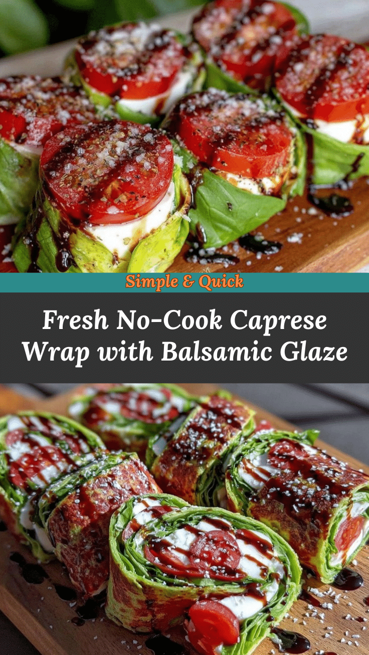 Fresh No-Cook Caprese Wrap recipe