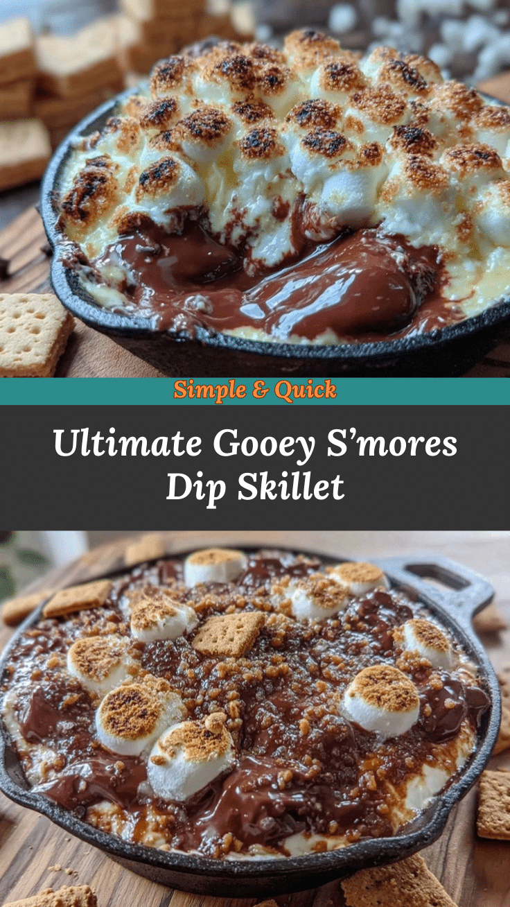 gooey s’mores dip skillet recipe