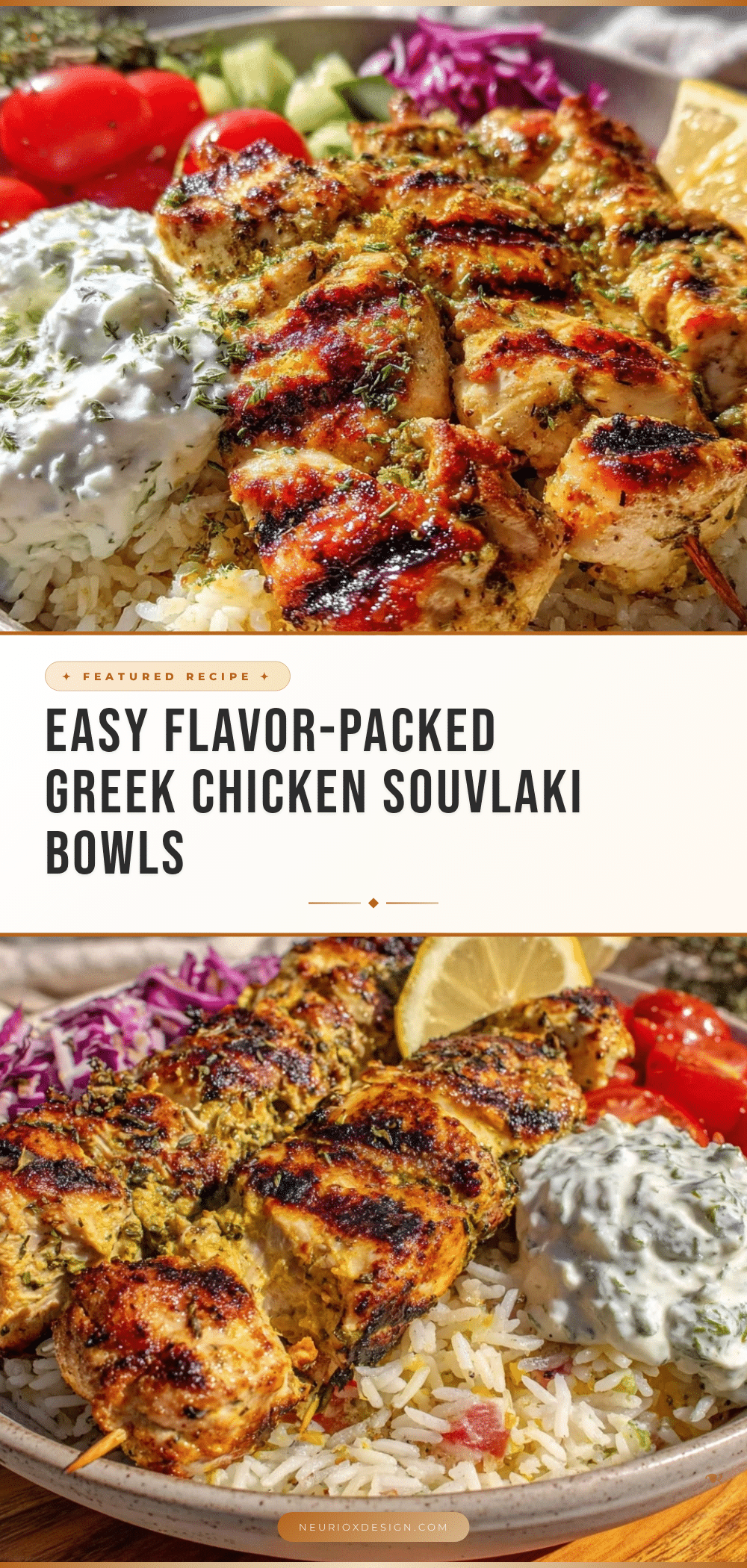 greek chicken souvlaki bowls recipe