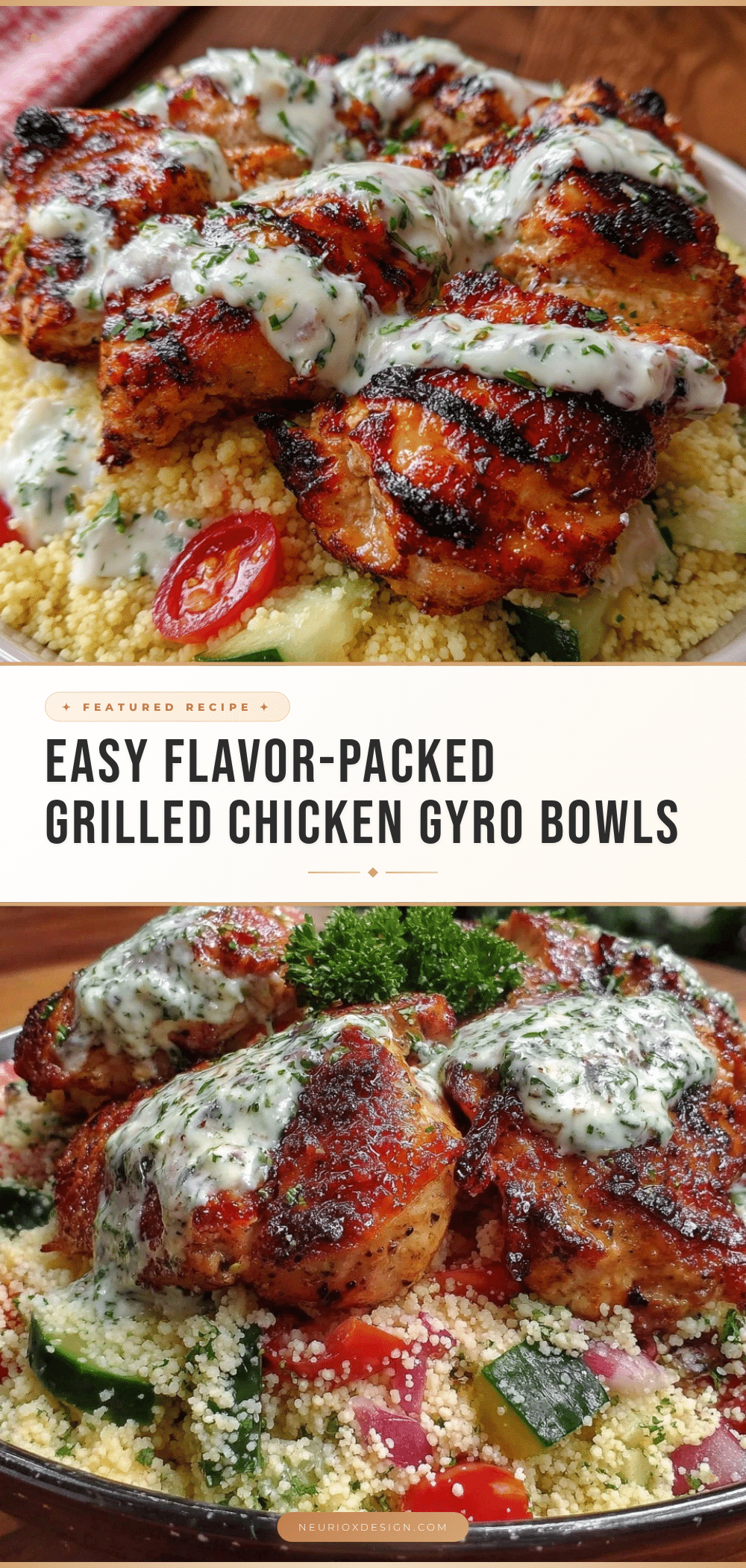 grilled chicken gyro bowl recipe