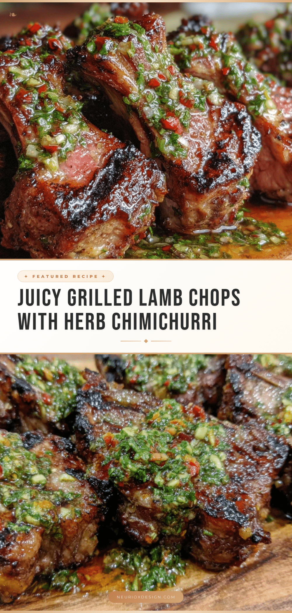 grilled lamb chops with herb chimichurri sauce recipe