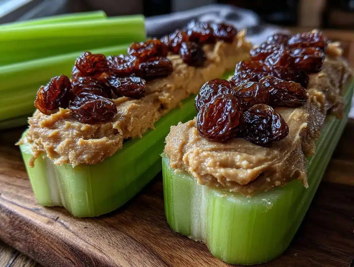 healthy ants on a log recipe preparation steps