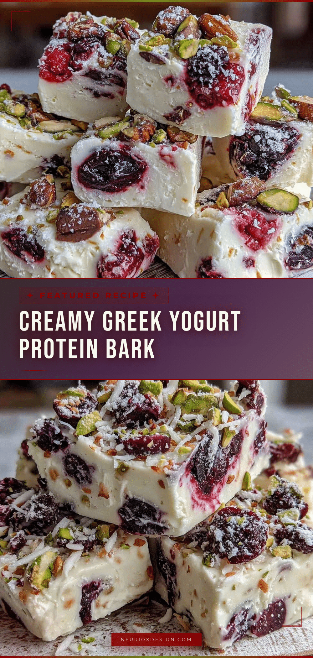 healthy greek yogurt bark recipe