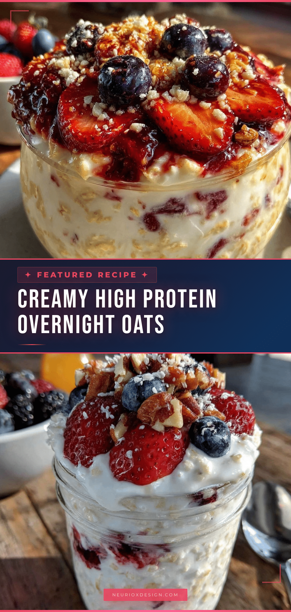 healthy high protein overnight oats recipe