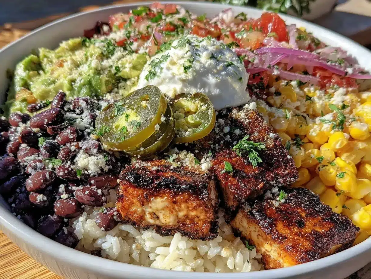 healthy macro friendly burrito bowl preparation steps