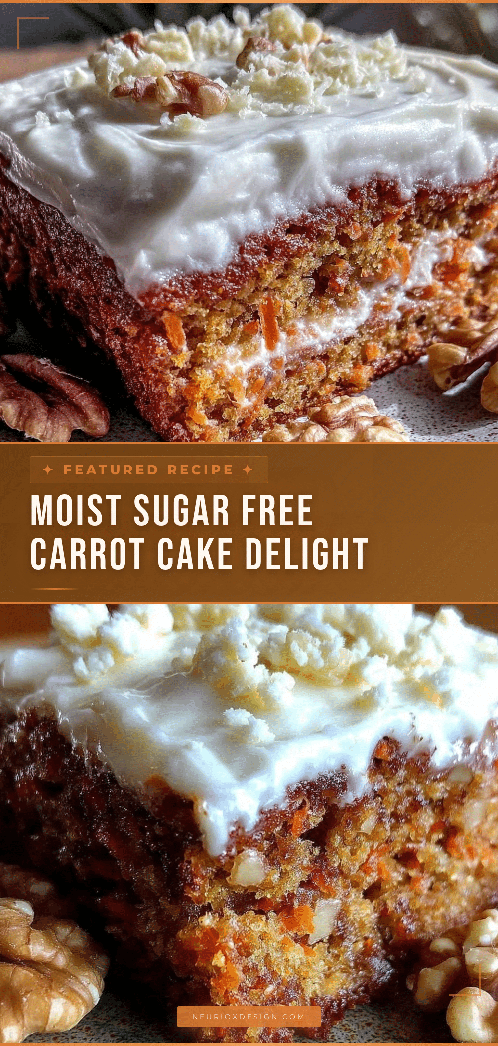 healthy sugar free carrot cake recipe