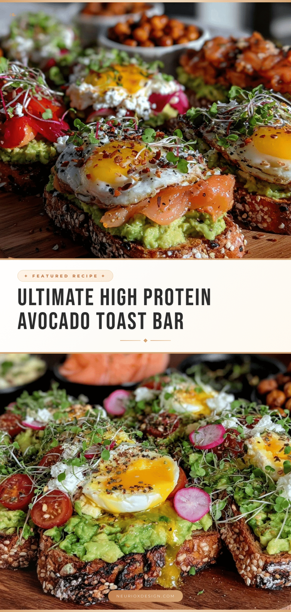 high protein avocado toast bar recipe