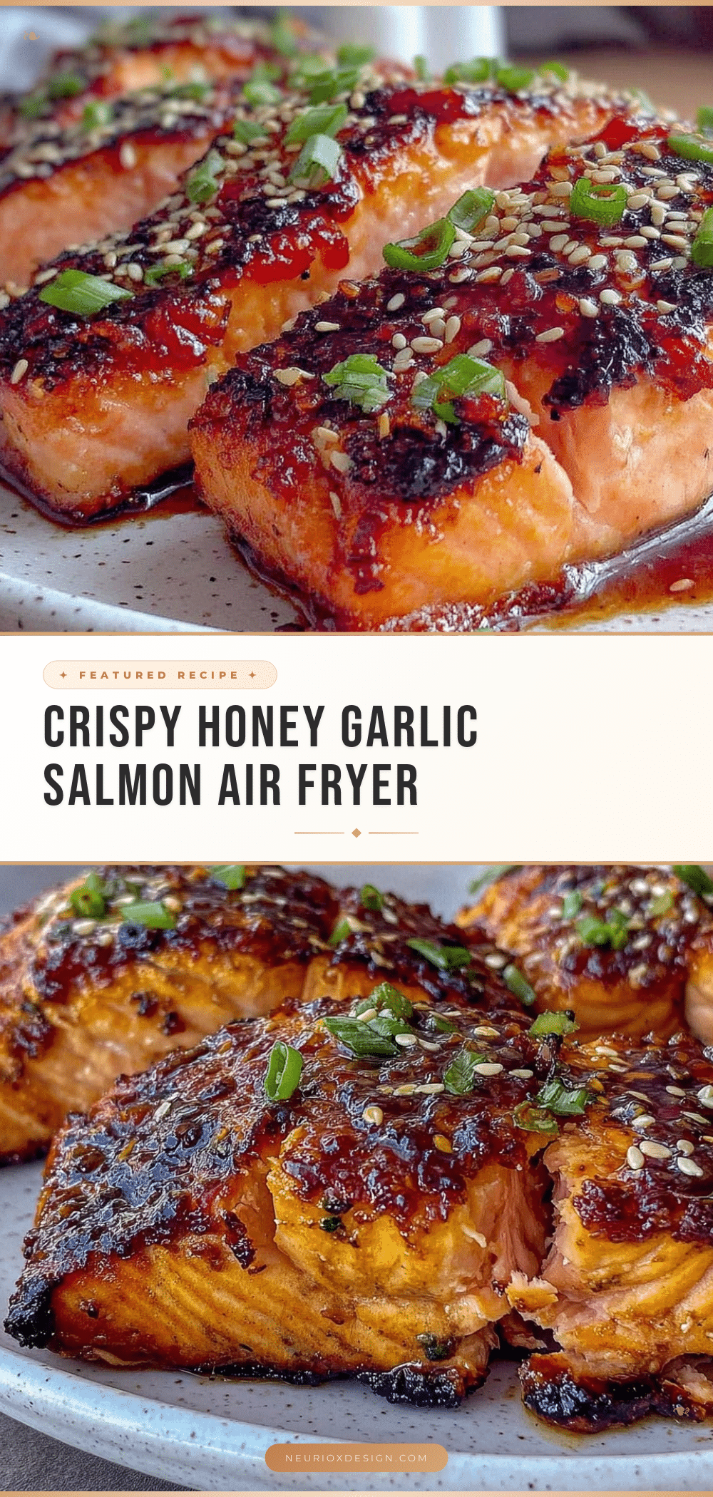 honey garlic salmon air fryer recipe recipe
