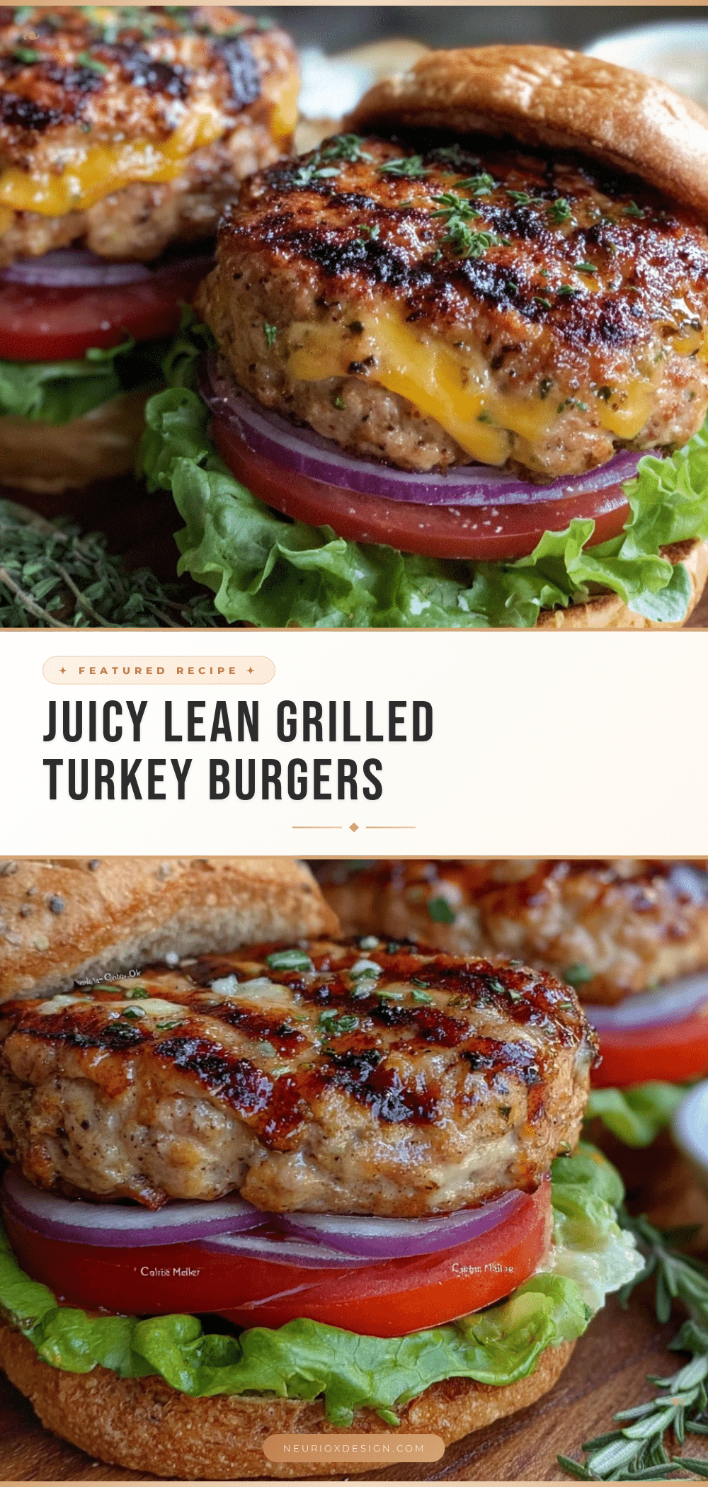 juicy grilled turkey burgers recipe