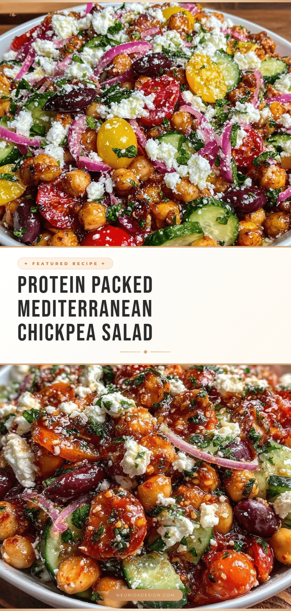 Mediterranean chickpea salad recipe