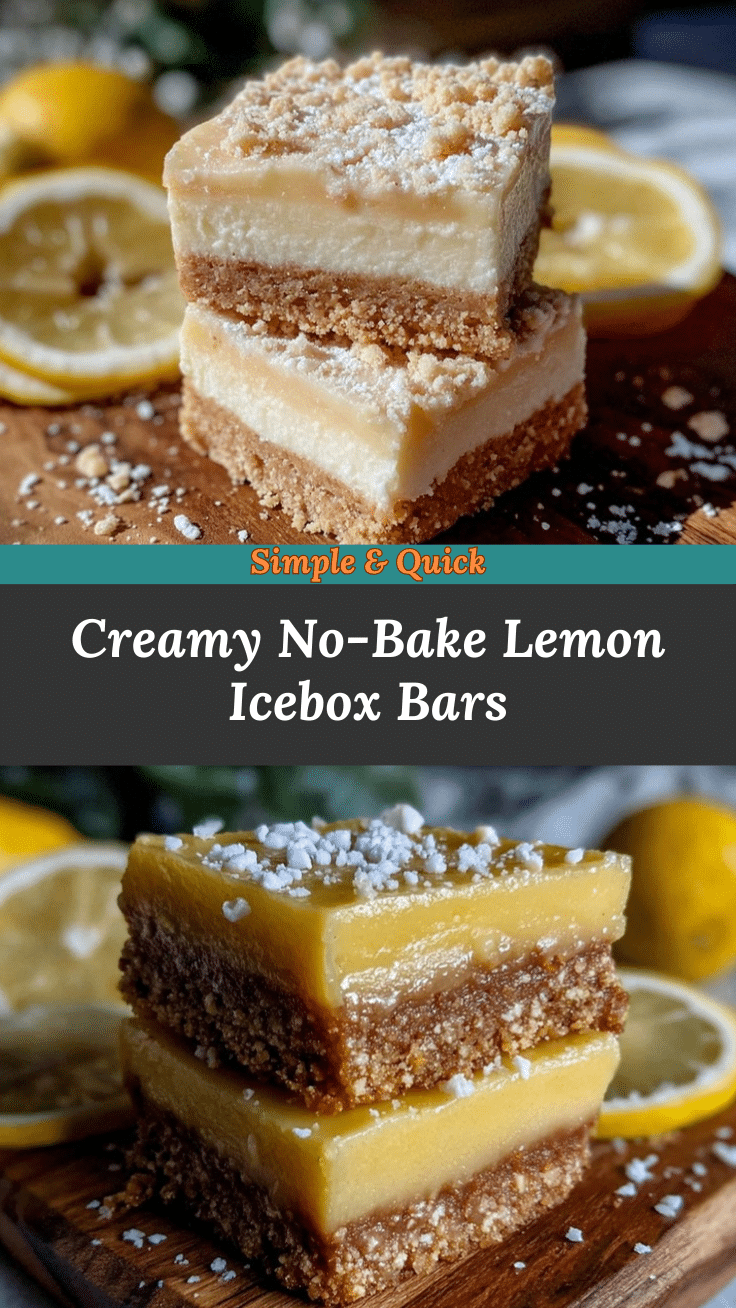no-bake lemon icebox bars recipe