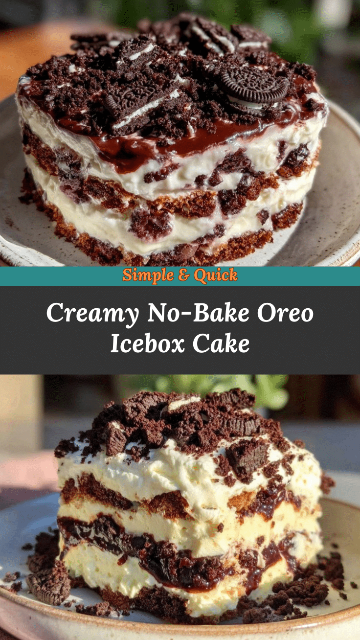 no-bake Oreo icebox cake recipe