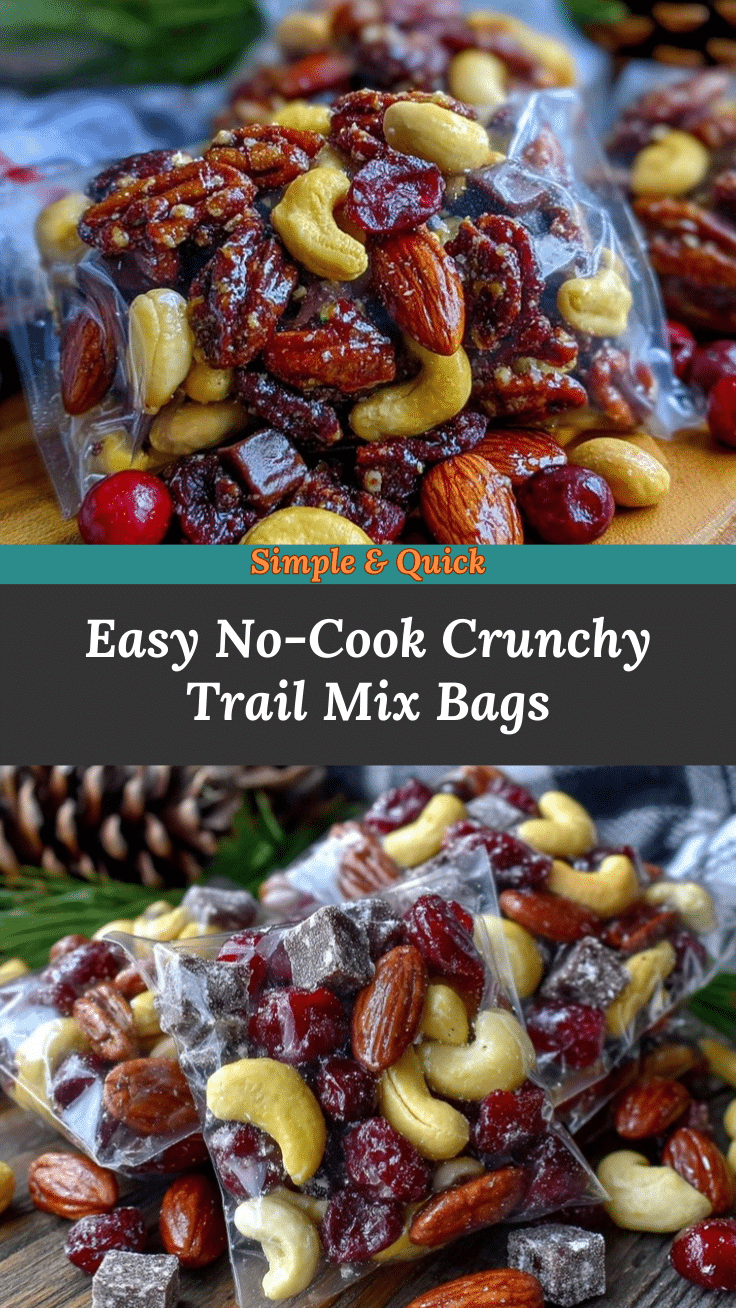 no cook trail mix snack bags recipe