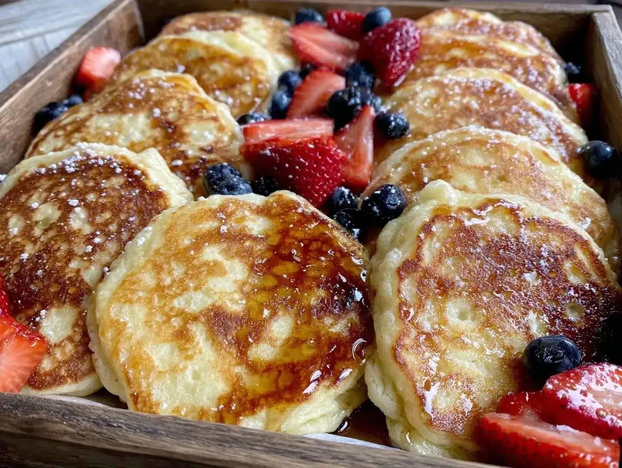 one-pan sheet pan pancakes preparation steps