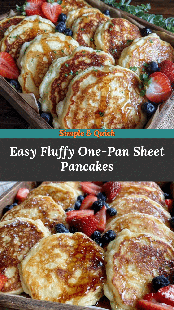 one-pan sheet pan pancakes recipe