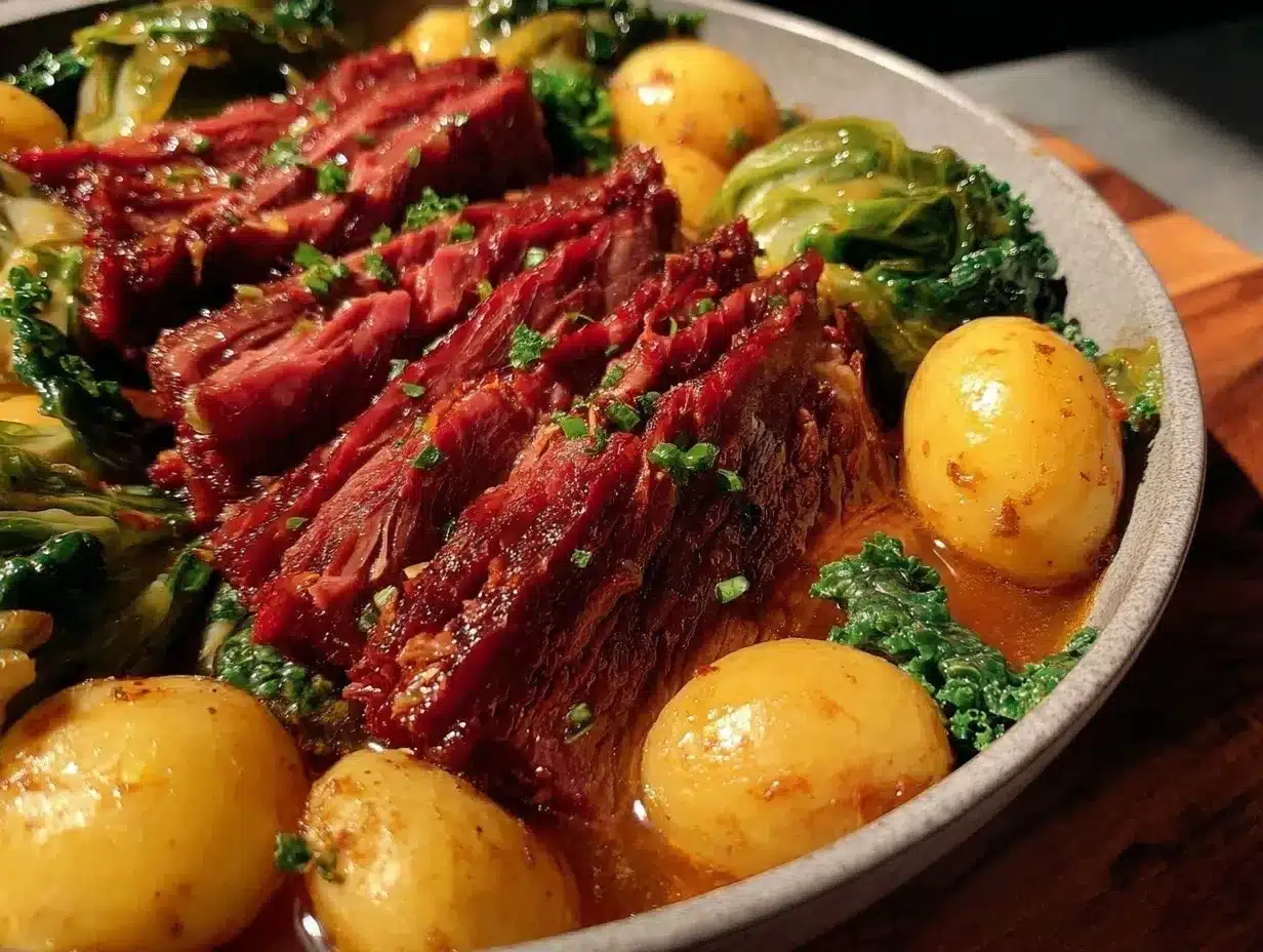 one-pot tender corned beef and cabbage preparation steps
