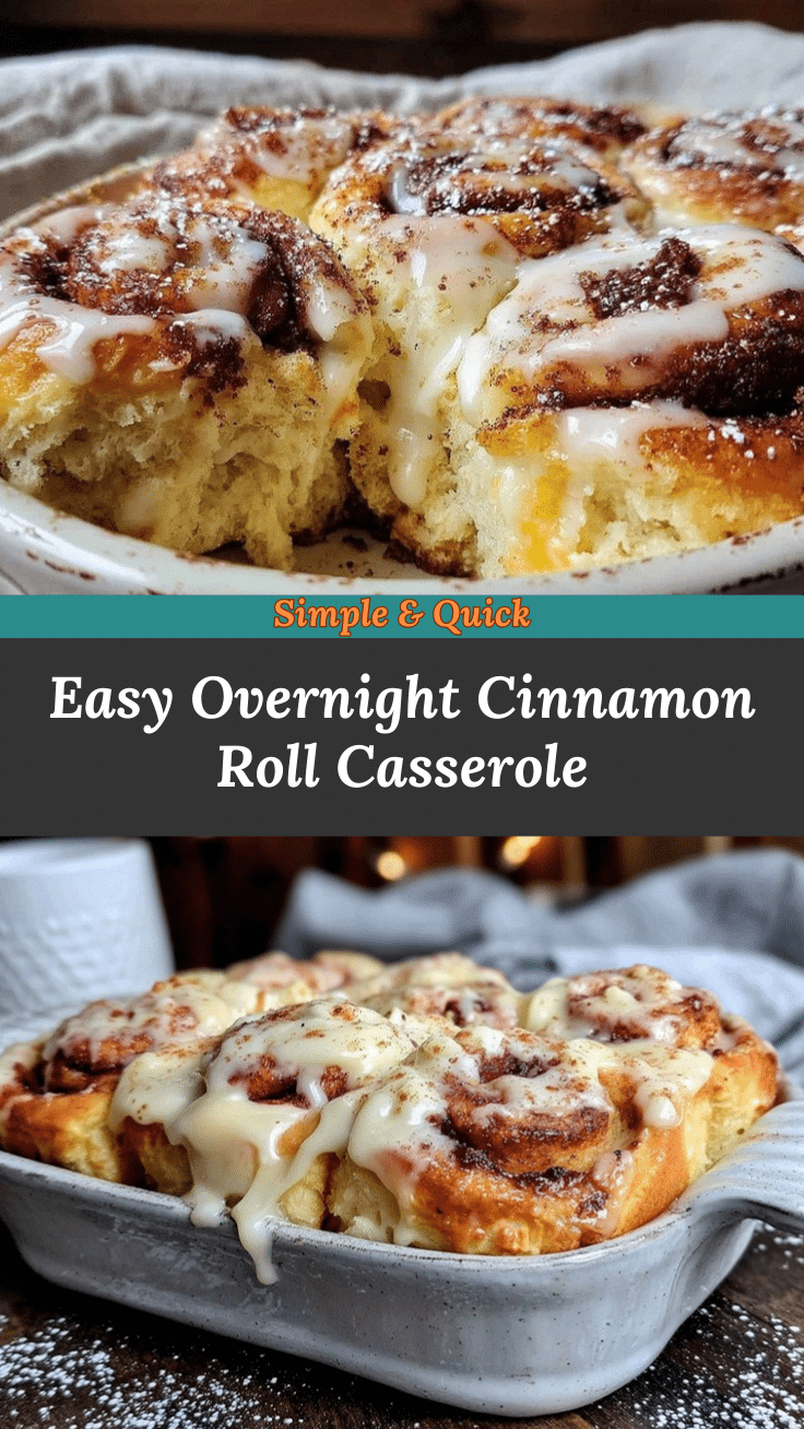 overnight cinnamon roll casserole recipe