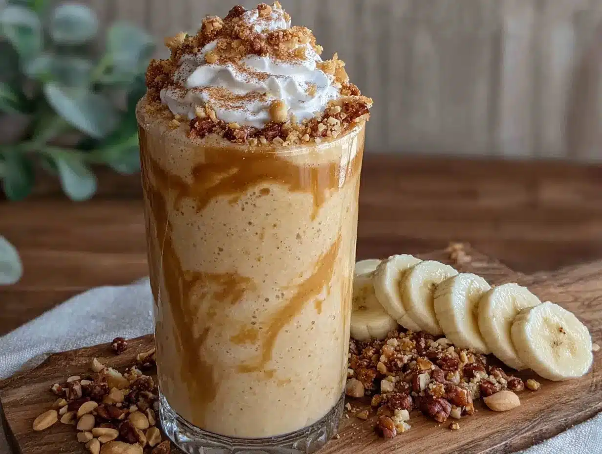 peanut butter banana protein shake preparation steps