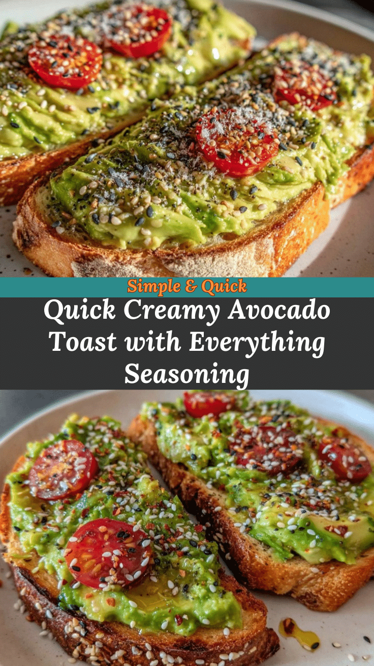 quick creamy avocado toast recipe