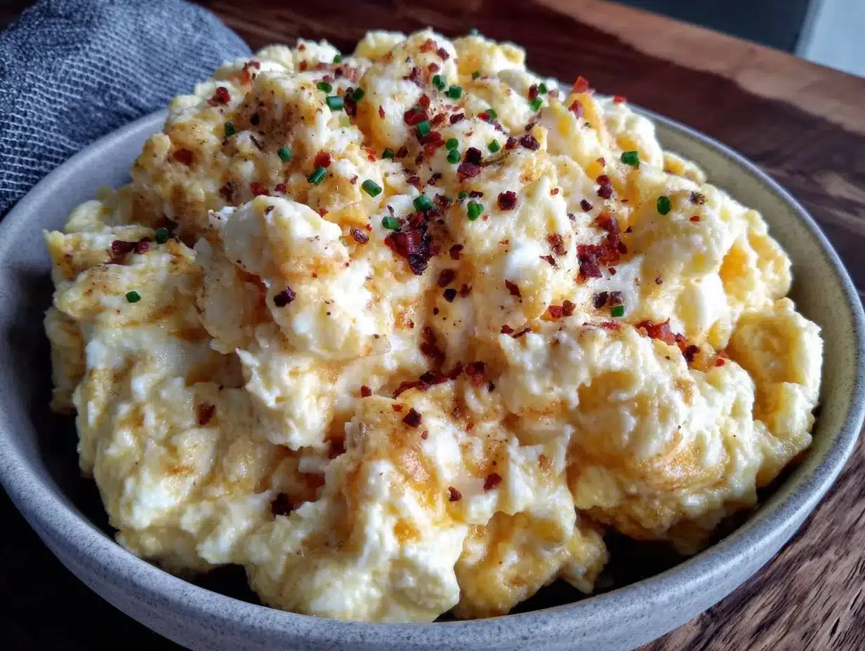 quick creamy microwave scrambled eggs preparation steps