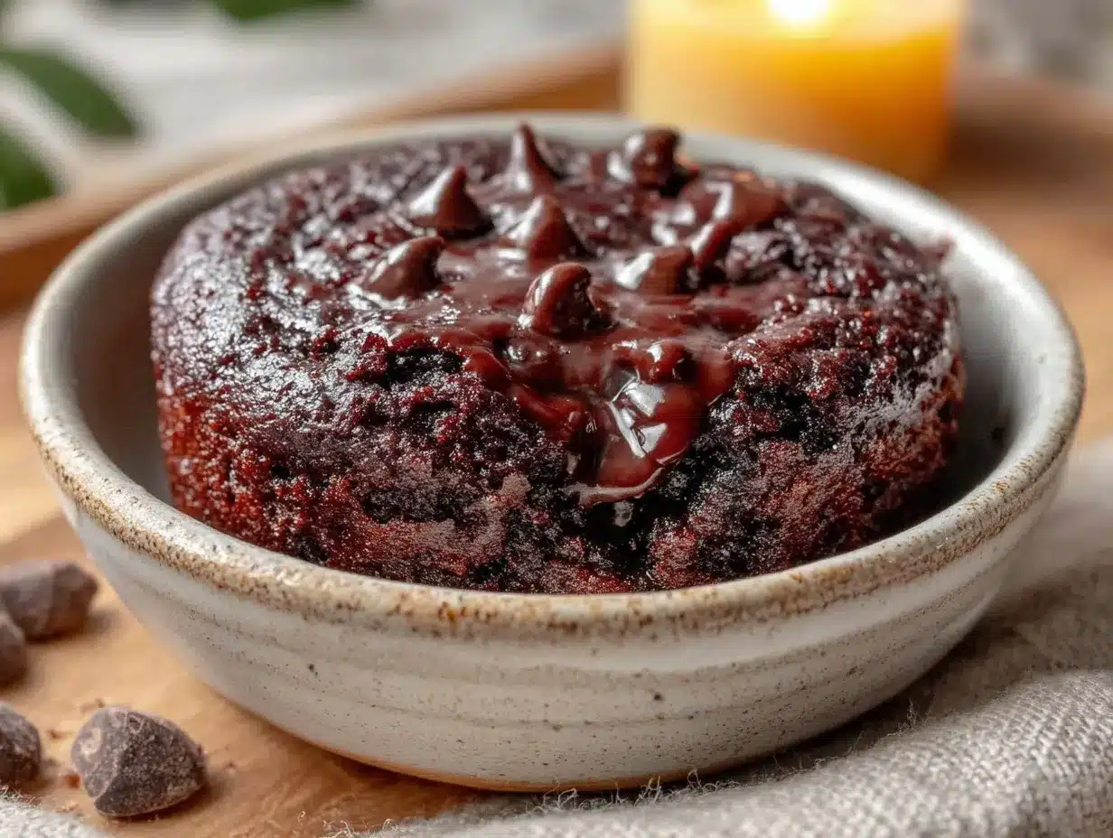 quick fudgy microwave mug brownie preparation steps