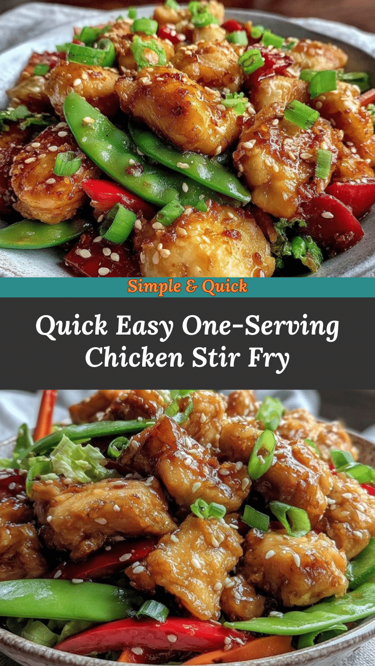 quick one-serving chicken stir fry recipe