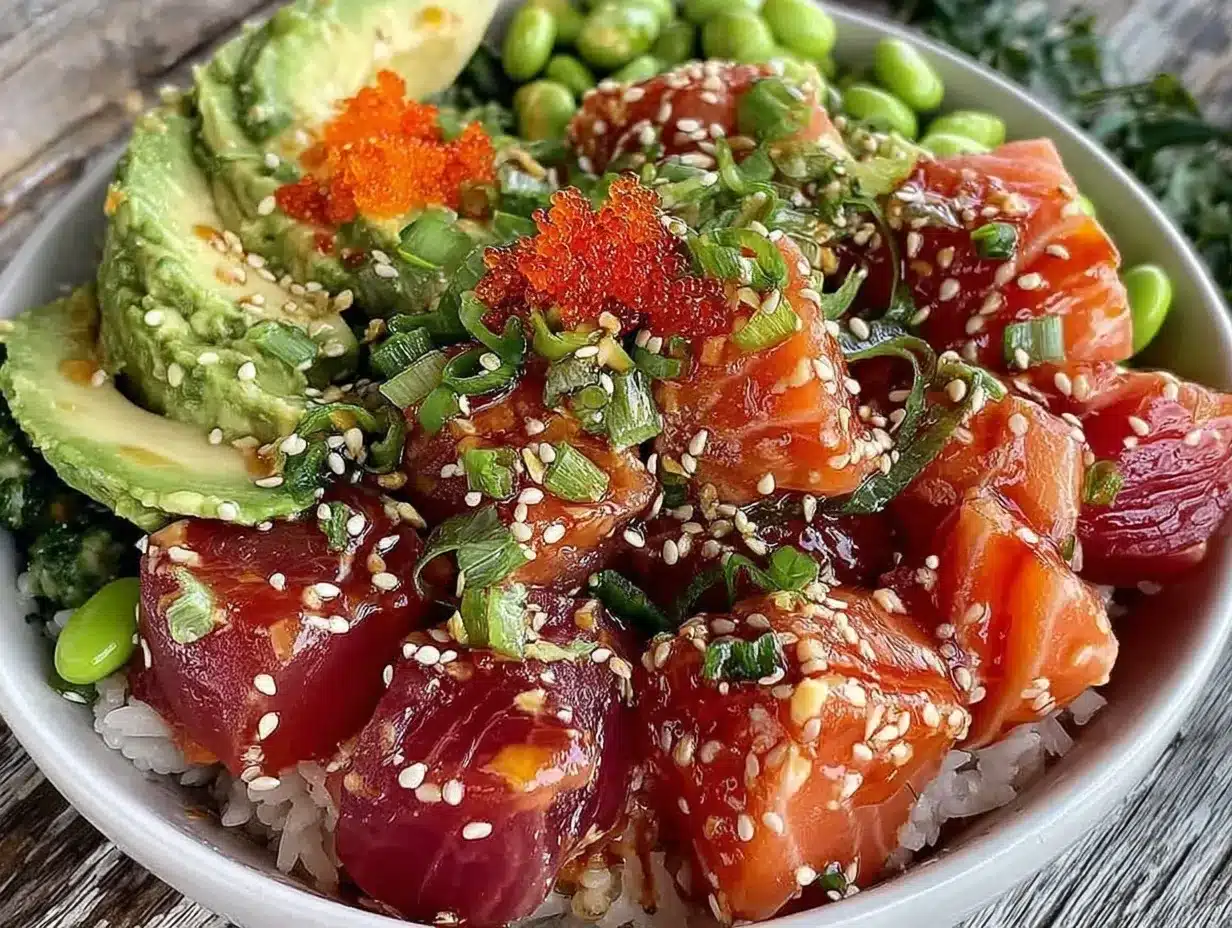 salmon avocado bowl preparation steps