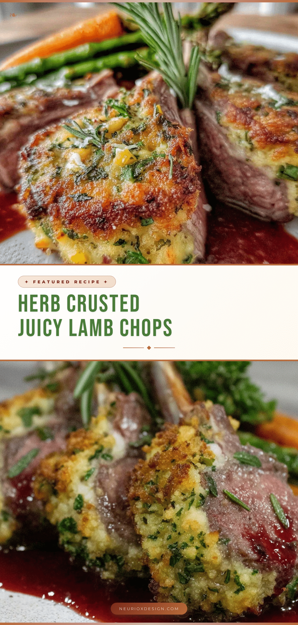 tender herb crusted lamb chops recipe