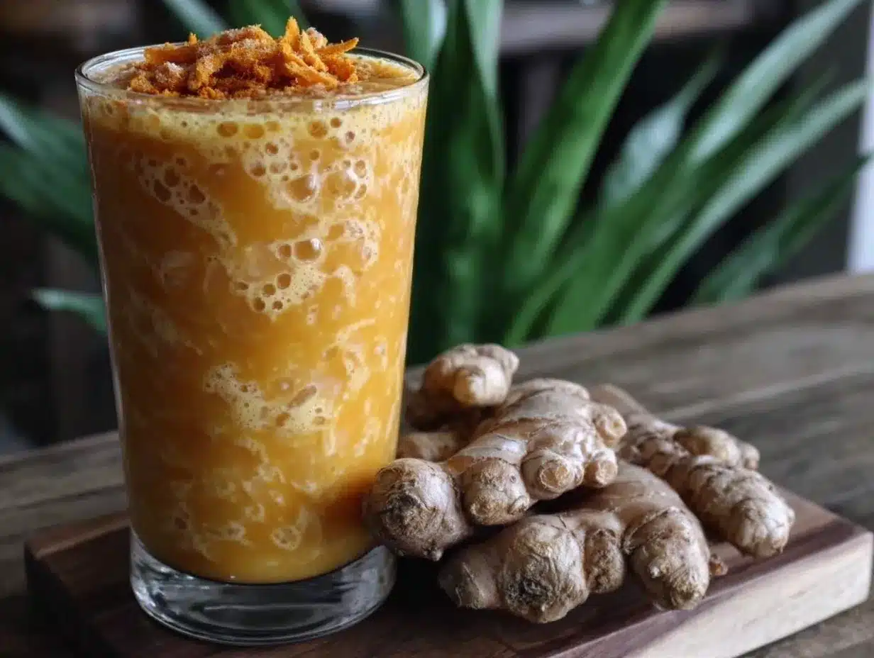 turmeric ginger smoothie preparation steps