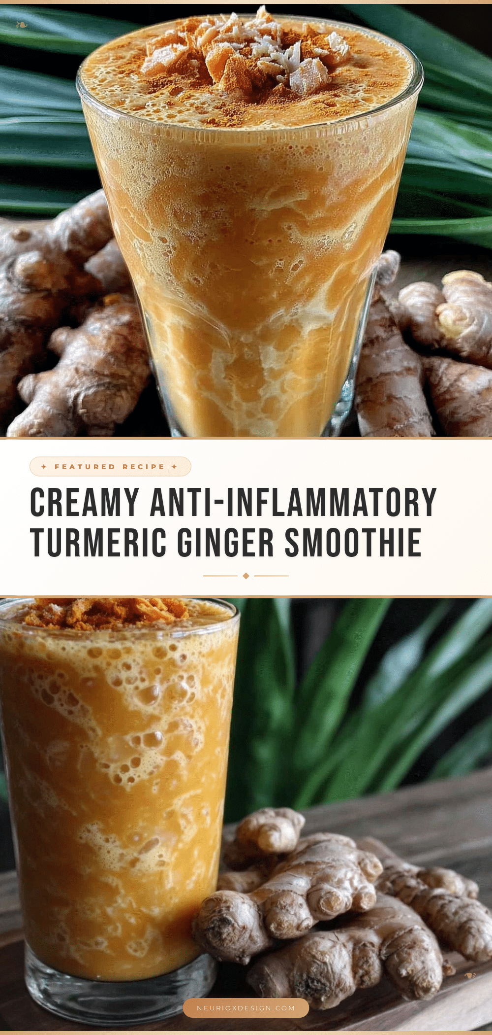 turmeric ginger smoothie recipe
