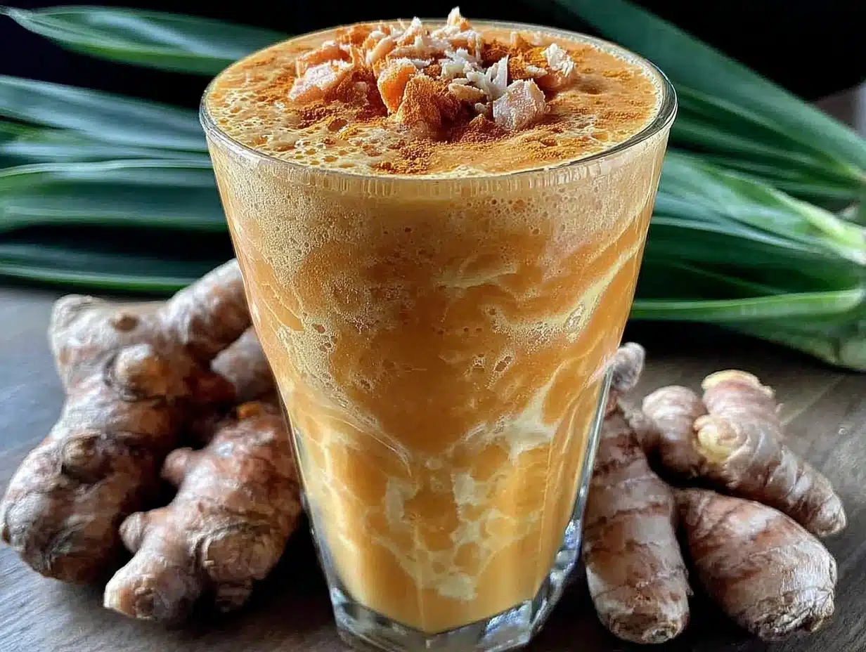 turmeric ginger smoothie - featured image