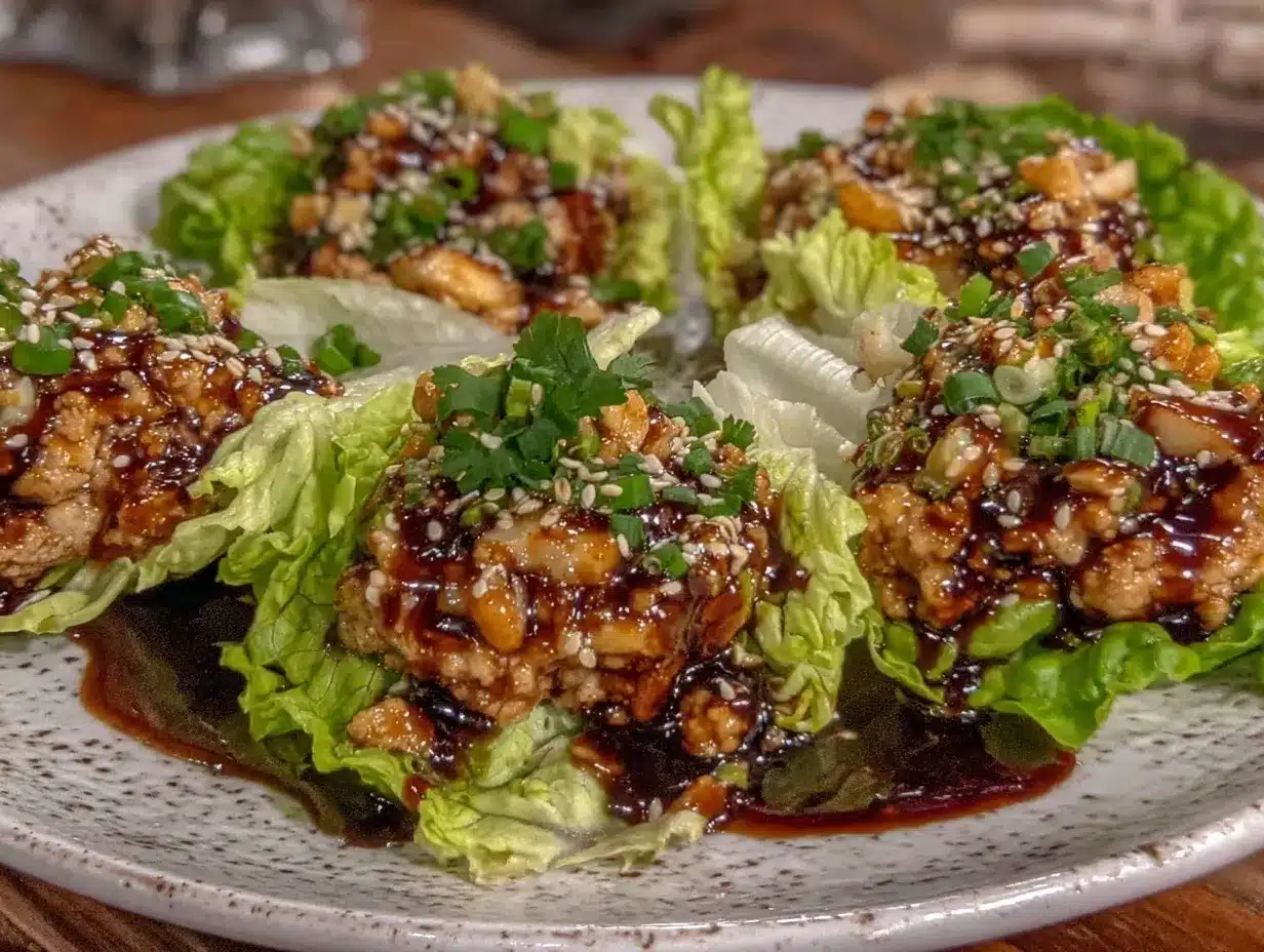 asian ground turkey lettuce wraps preparation steps