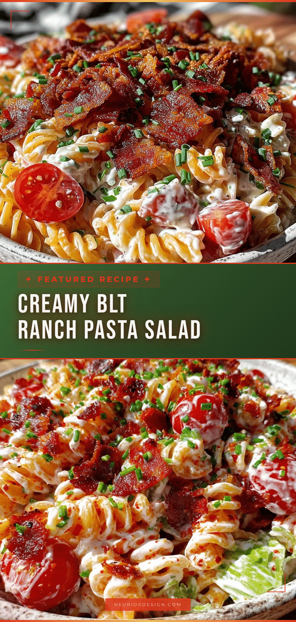 BLT ranch pasta salad recipe