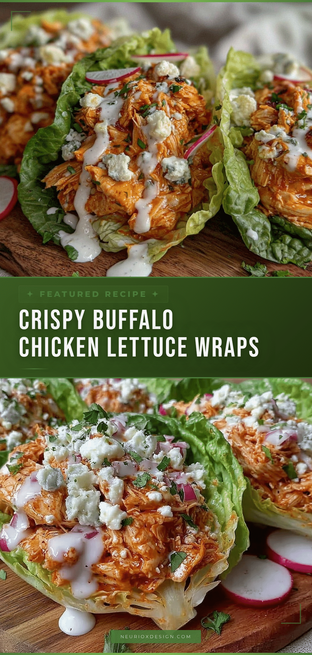buffalo chicken salad lettuce wraps recipe