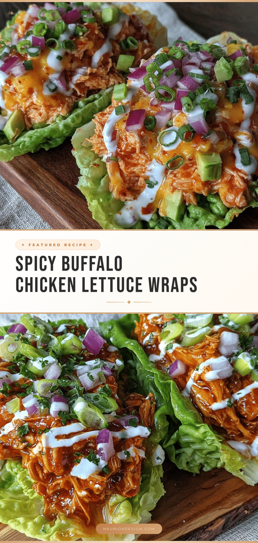 buffalo chicken salad lettuce wraps recipe