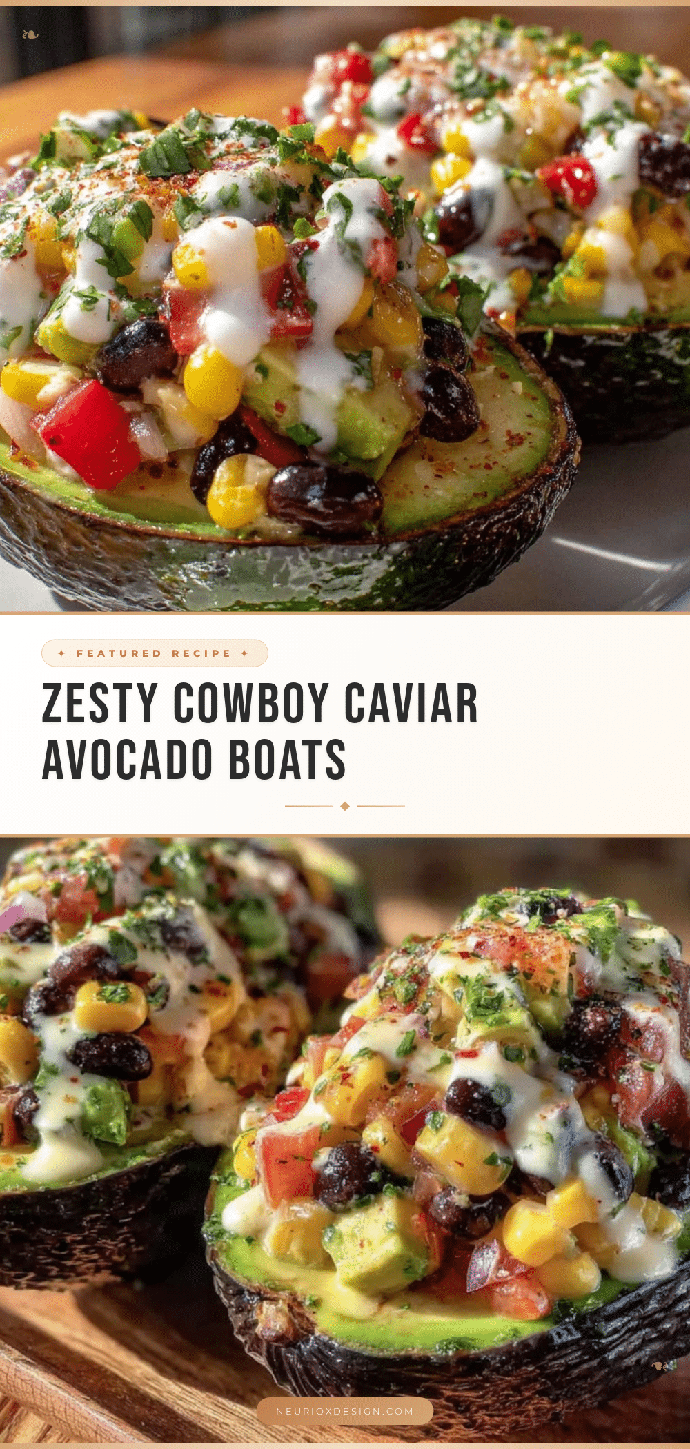 cowboy caviar stuffed avocado boats recipe