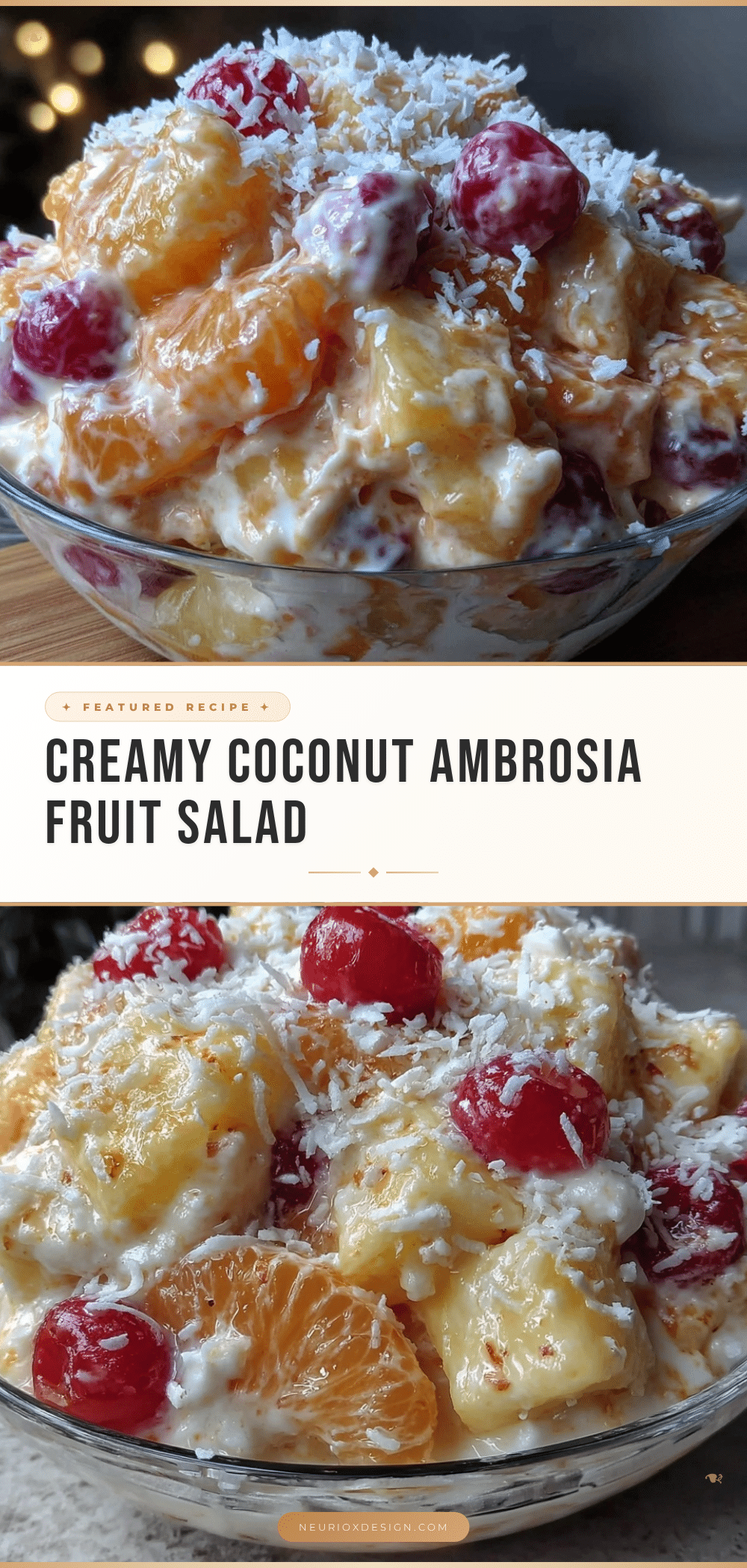 creamy ambrosia fruit salad recipe
