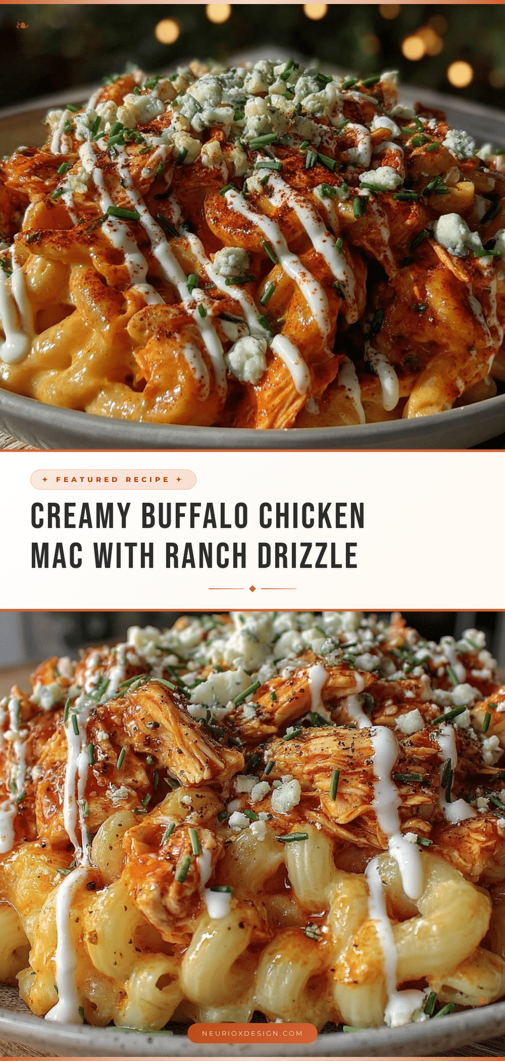 creamy buffalo chicken mac and cheese recipe