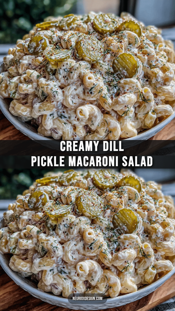 creamy dill pickle macaroni salad recipe