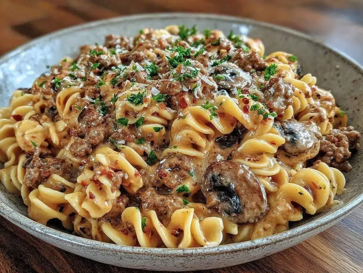 creamy hamburger helper copycat stroganoff preparation steps
