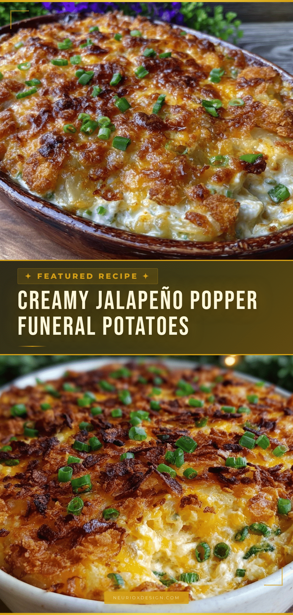 creamy jalapeño popper funeral potatoes recipe