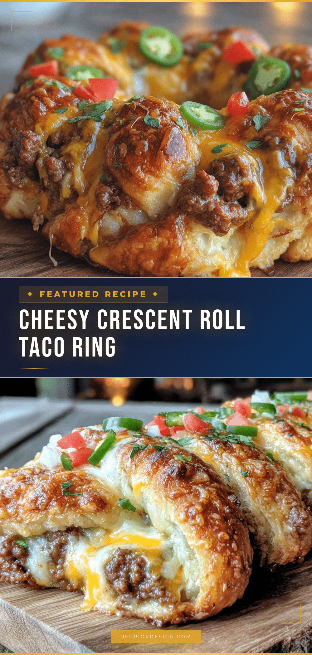 crescent roll taco ring recipe