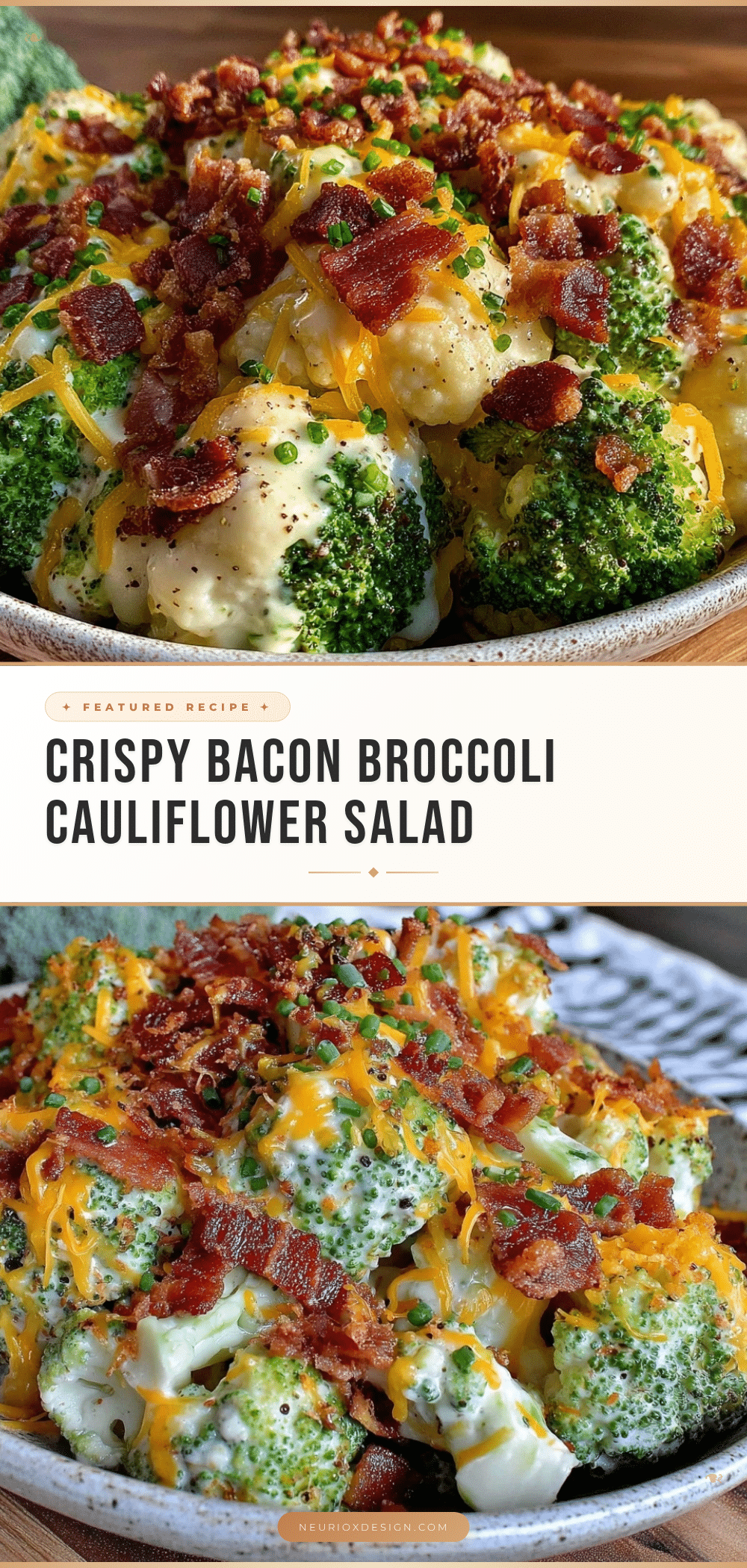 crispy broccoli cauliflower salad recipe