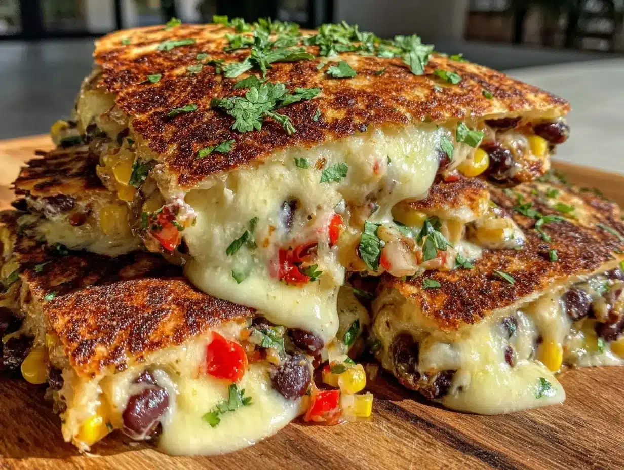 crispy cowboy caviar quesadilla preparation steps
