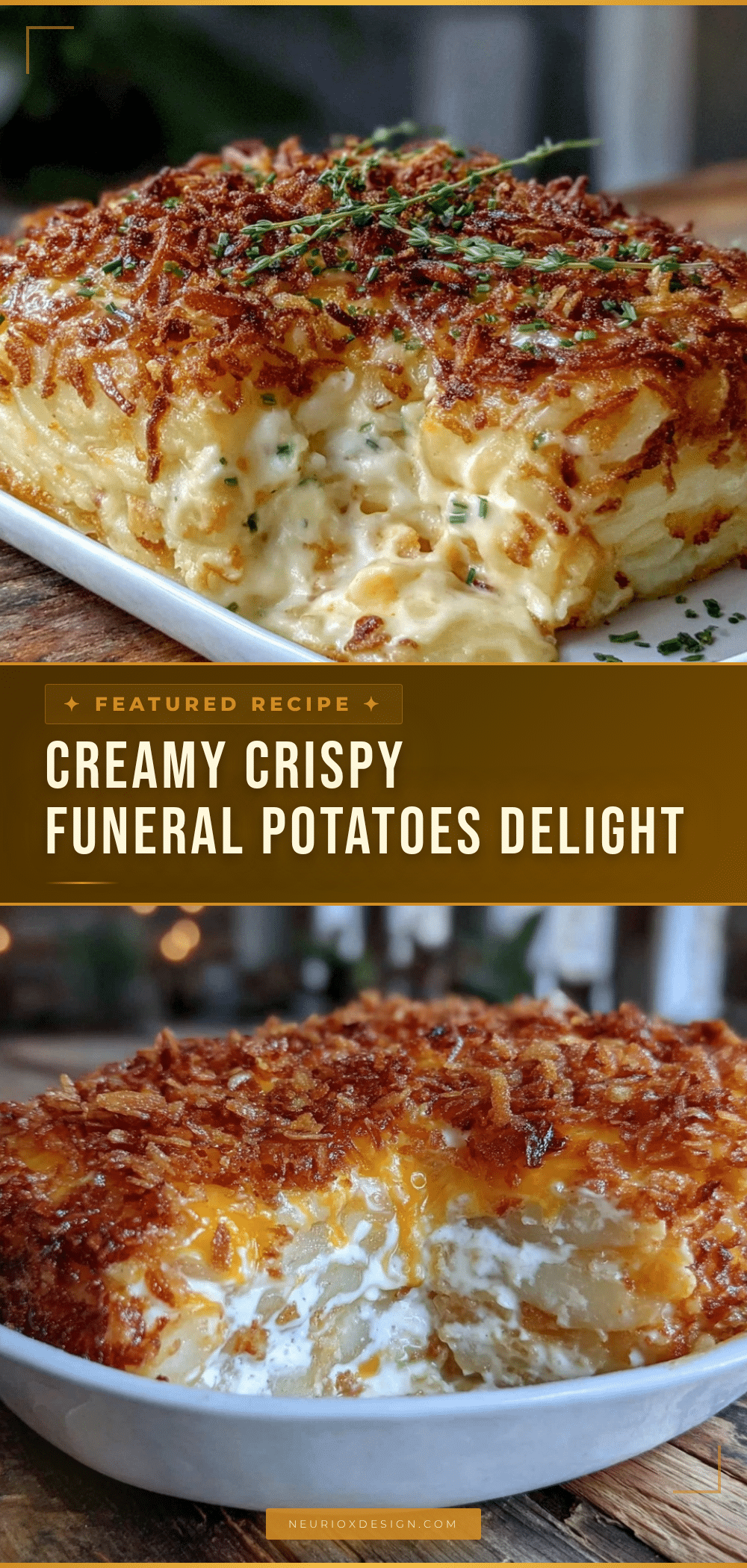 crispy creamy funeral potatoes casserole recipe